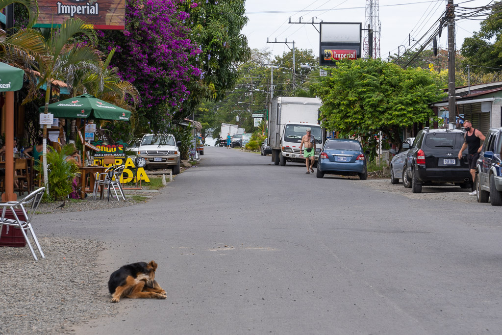 La ville de Cahuita, petit village de pêcheur ou l'on vit... tranquille